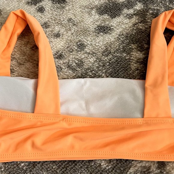 Zafa Women’s Orange Bikini Top Zaful Medium - Picture 2 of 4